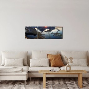Tablou - Peisaj (cu ceas) (90x30 cm)