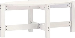 vidaXL Măsuță de cafea, alb, 87x48x35 cm, lemn masiv de pin