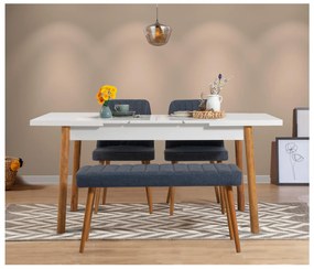 Set mobilier sufragerie Dobuse 2 (pin atlantic + Albastru marin) (pentru 4 persoane). 1093775
