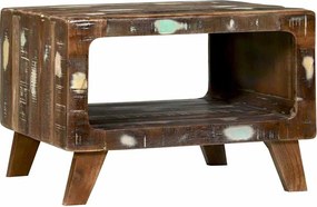 vidaXL Masă de cafea Multicolour 50 x 50 x 35 cm Lemn recuperat masiv