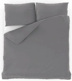 Kvalitex Lenjerie de pat din bumbac, gri deschis, 140 x 200 cm, 70 x 90 cm, 140 x 200 cm, 70 x 90 cm