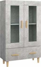 vidaXL Dulap înalt, gri beton, 70x31x115 cm, lemn compozit