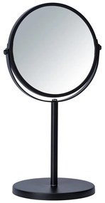 Oglindă cosmetică Wenko Assisi, ⌀ 17 cm, negru