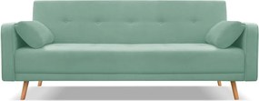 Canapea extensibilă Cosmopolitan Design Stuttgart, verde mentă, 212 cm