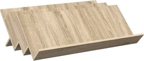 vidaXL Raft pentru reviste cu raft Stejar Sonoma 90 x 53 x 28,5 cm