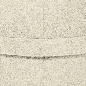 Fotoliu bean bag crem cu tapițerie din țesătură bouclé Roll 105 – SLOWDOWN