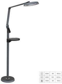 Prezent 31220 - Lampă LED de podea SALSA, dimabilă, touch, 15W, 230V