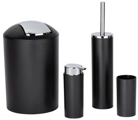 WENKO 24078800 - Set CALVO 6,5 x 13 cm, negru/crom lucios