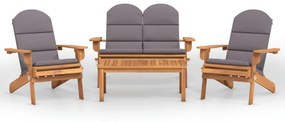 3152132 vidaXL Set mobilier de grădină Adirondack, 4 piese, lemn masiv acacia
