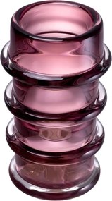 Vas decorativ din sticla design LUX Bloom pink