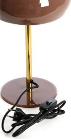 Veioză maro cu abajur din metal (înălțime 34 cm) Surin – Light &amp; Living