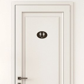DUBLEZ | Plăcuță indicatoare WC din lemn