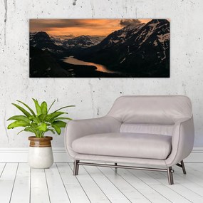 Tablou - Lac între munți (120x50 cm)