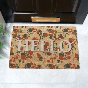 Covoraș de intrare din fibre de nucă de cocos 40x60 cm Hello Floral – Artsy Doormats