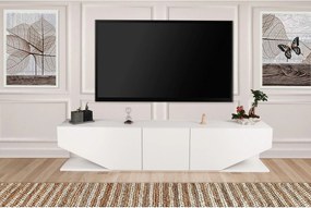 Comoda TV INCI, alb, PAL melaminat, 180x30x40 cm