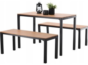 Set mobilier de grădină Garden brown, 3 buc