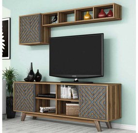 Mobilier living Ivonne (Nuc + albastru). 1089203