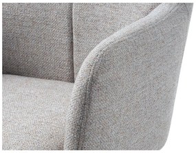 Fotoliu gri deschis pivotant de relaxare Manning – Unique Furniture