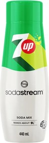 Sirop concentrat SodaStream 7 Up, 440 ml, până la 9 l, fără alergeni și OMG, alb/verde
