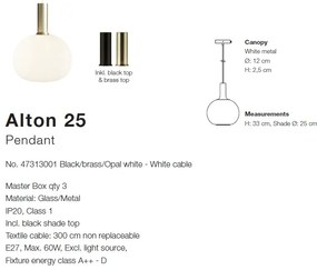 Lustra, Pendul design nordic Alton 25, alb 47313001 NL