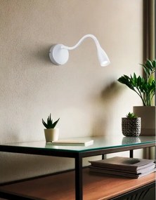Eglo 901782 - Lampă LED de perete flexibilă cu USB OLIVANDINO LED/3,8W/230V albă