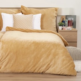 Lenjerie de pat din microflanel 4Home bej, 140 x 220 cm, 70 x 90 cm