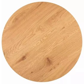 Masa rotunda Aster stejar/negru mat ø100/h76 cm