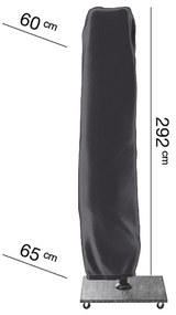 Husa mobilier gradina AeroCover pentru umbrela de terasa, 292x65 cm, patrata, antracit