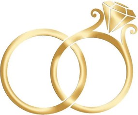 Serviciu de personalizare cu inele argintii sau aurii a lumanarilor de nunta