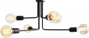 Candelabru metalic negru cu 6 becuri Vanwerk 63 Custom Form