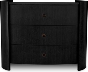 Comoda LUX Furnir Stejar Gri Carbune, Splendora