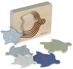 Puzzle de inserat din lemn Turtle – Kindsgut