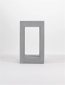 Stalp LED mic pentru exterior design modern IP65 Bev gri 20x20cm