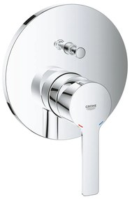 Baterie incastrata cu comutator cu 2 cai, crom