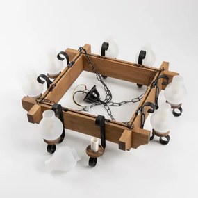 Lustră pe lanț Brilagi QUEEN 8xE14/40W/230V fag