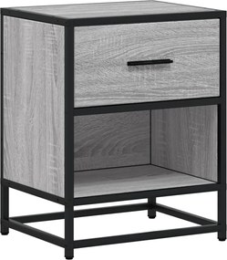 vidaXL Noptieră, gri sonoma, 40x31x50 cm, lemn prelucrat
