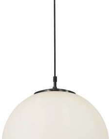 Lustra / Pendul design modern 35cm Atom black / opal 6099 SRT