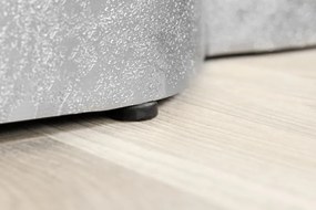 Masuta design unicat Organic Orient 70cm argintiu