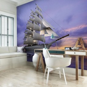 Fototapet - Corabie pe mare (152,5x104 cm)