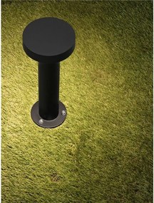 Stalp exterior IP65 LED 3000K GONG negru H-30cm