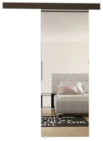 Expedo Ușă glisantă DOLANO II cu oglindă, 86,5x205, ciocolată