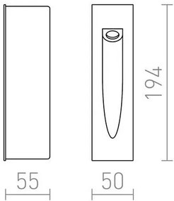 Corp de iluminat LED încastrat de exterior GAP LED/3W/230V IP54 RED-Design Rendl-R10545