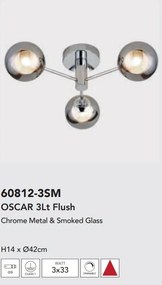 Lustra aplicata cu 3 brate Oscar