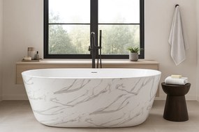 Cada baie freestanding Taormina Alb