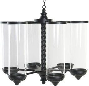Suport de lumânări suspendat din metal și sticlă, 53×53×52 cm, „Ceiling"