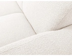Colțar alb cu tapițerie din stofă bouclé (colț dreapta) Molino – Micadoni Home