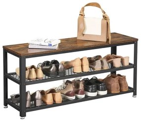 Pantofar DAVOR maro/negru