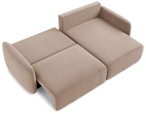 Colțar maro deschis extensibil/cu spațiu de depozitare (cu colț pe partea dreaptă) Kalena – Makamii