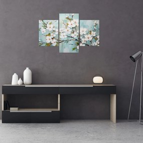 Tablou - Pictură, ramuri de copac înflorit (90x60 cm)