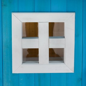 Căsuţă pentru grădină din lemn cu bancă, pridvor şi cutie poştală, BULEN